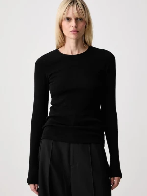 MM6 Maison Margiela longsleeve damski z wełną czarny