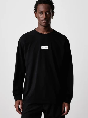 MM6 Maison Margiela longsleeve męski bawełniany czarny
