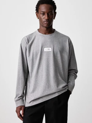 MM6 Maison Margiela longsleeve męski bawełniany szary
