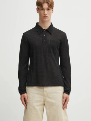 MM6 Maison Margiela longsleeve wełniany kolor czarny melanżowy SH2GL0004.M20123.899