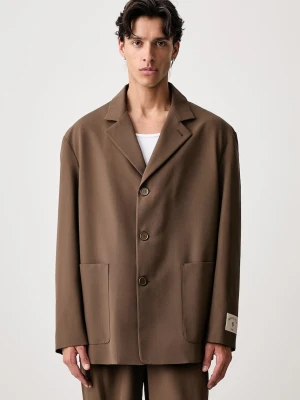 MM6 Maison Margiela marynarka jednorzędowa z wełną męska