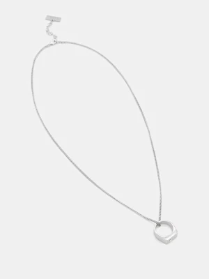 MM6 Maison Margiela naszyjnik i pierścionek damskie z mosiądzu