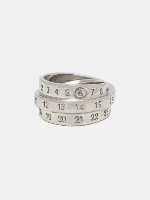 MM6 Maison Margiela pierścionek srebrny