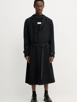 MM6 Maison Margiela płaszcz męski kolor czarny przejściowy SH0AA0009