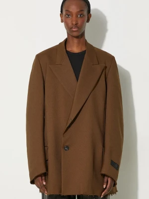 MM6 Maison Margiela płaszcz zielony
