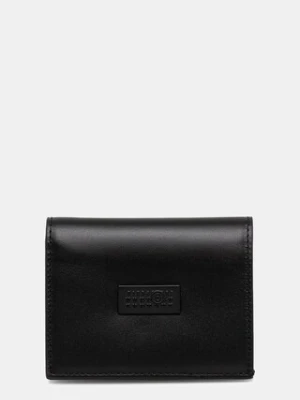 MM6 Maison Margiela portfel skórzany kolor czarny SA5UI0015.P8622.T8013