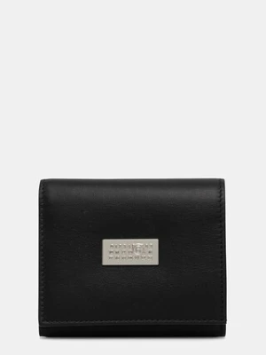MM6 Maison Margiela portfel skórzany kolor czarny SA6UI0030.P8332.T8013