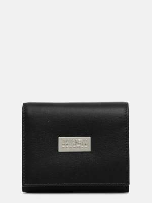 MM6 Maison Margiela portfel skórzany kolor czarny SA6UI0030.P8332.T8013