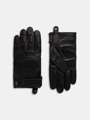 MM6 Maison Margiela x Agnelle rękawiczki skórzane męskie kolor czarny SH2TS0003.M07014.900
