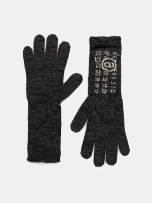 MM6 Maison Margiela rękawiczki wełniane damskie kolor szary S52TS0043.M13135.855
