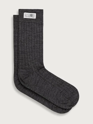 MM6 Maison Margiela skarpety damskie szary