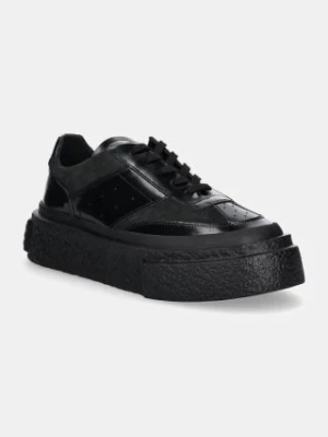 MM6 Maison Margiela sneakersy skórzane kolor czarny SH3WS0004.P7985