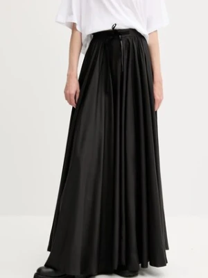 MM6 Maison Margiela spódnica kolor czarny maxi rozkloszowana S62MI0029