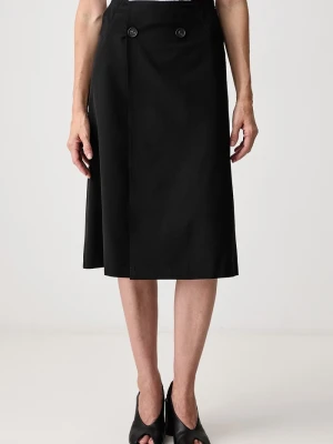 MM6 Maison Margiela spódnica z wełną czarny