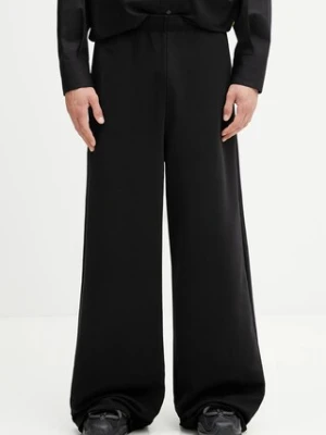 MM6 Maison Margiela spodnie dresowe bawełniane x MM6 Wardro męskie kolor czarny gładkie SH0KA0057.M25025.900