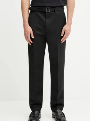MM6 Maison Margiela spodnie z wełną męskie kolor czarny proste SH2KA0042.M35612.900