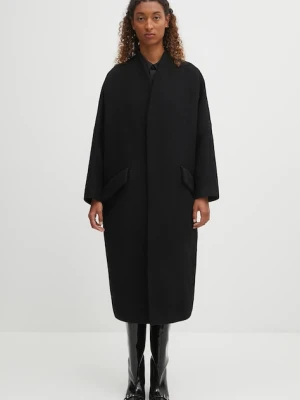 MM6 Maison Margiela sukienka bawełniana kolor czarny mini oversize S52CT0793.M35480.900