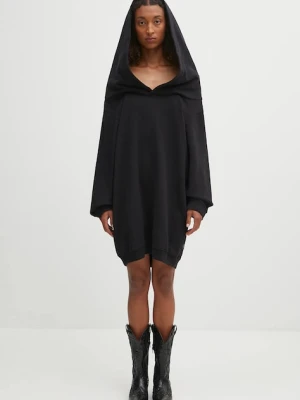 MM6 Maison Margiela sukienka bawełniana kolor czarny mini oversize S52DD0074.M25014.900