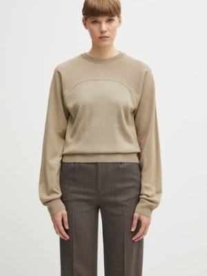 MM6 Maison Margiela sweter damski kolor beżowy lekki S62HL0040.M13188.114
