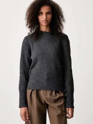 MM6 Maison Margiela sweter damski z wełną szary