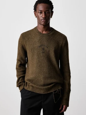 MM6 Maison Margiela sweter męski z wełną zielony
