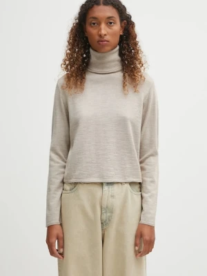 MM6 Maison Margiela sweter wełniany beżowy