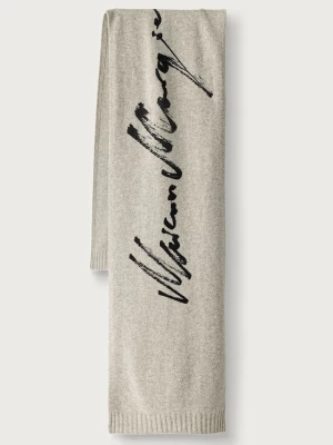 MM6 Maison Margiela szalik z wełną szary