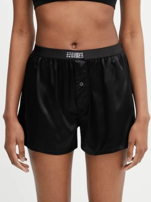 MM6 Maison Margiela szorty piżamowe damskie z jedwabiem