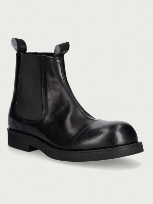 MM6 Maison Margiela sztyblety męskie skórzane czarny