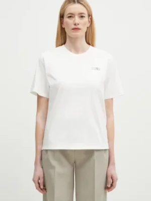 MM6 Maison Margiela t-shirt bawełniany damski kolor biały S52GC0336
