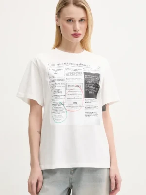 MM6 Maison Margiela t-shirt bawełniany damski kolor biały S52GC0337.S24312