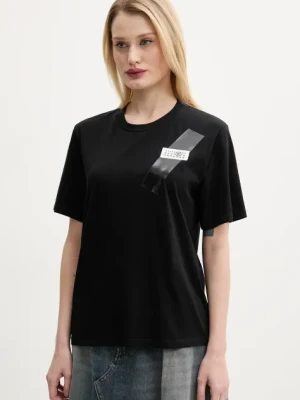 MM6 Maison Margiela t-shirt bawełniany damski kolor czarny S52GC0336