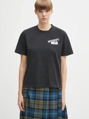 MM6 Maison Margiela t-shirt bawełniany damski kolor czarny S62GD0210.M20115.900