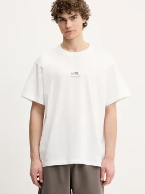MM6 Maison Margiela t-shirt bawełniany męski kolor biały z aplikacją SH0GC0033
