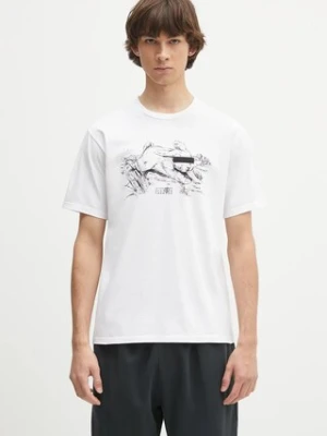 MM6 Maison Margiela t-shirt bawełniany męski kolor biały z nadrukiem SH2GC0024