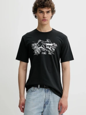 MM6 Maison Margiela t-shirt bawełniany męski kolor czarny z nadrukiem SH2GC0024
