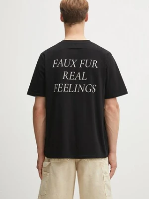MM6 Maison Margiela t-shirt bawełniany męski kolor czarny z nadrukiem SH2GC0031.M20048.900