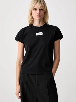 MM6 Maison Margiela T-shirt damski bawełniany czarny