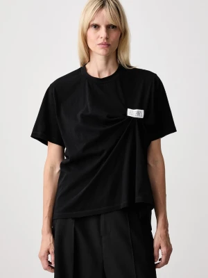 MM6 Maison Margiela T-shirt damski bawełniany czarny