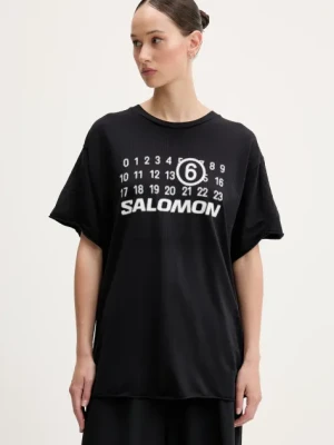 MM6 Maison Margiela x Salomon t-shirt damski kolor czarny S52GC0345.M20101