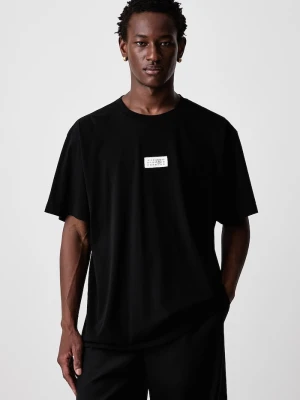 MM6 Maison Margiela T-shirt męski bawełniany czarny