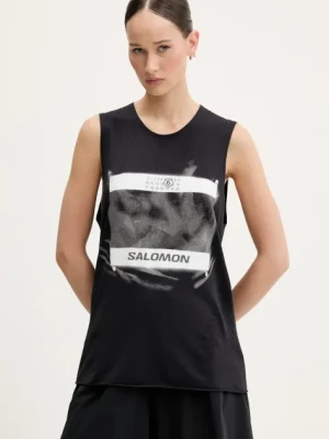 MM6 Maison Margiela top kolor czarny S52NL0071.M20101
