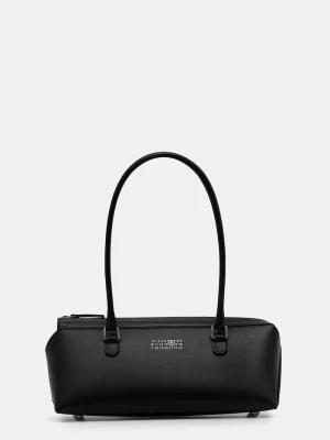 MM6 Maison Margiela torebka bagietka damska z imitacji skóry czarny