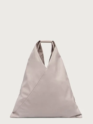 MM6 Maison Margiela torebka shopper damska skórzana beżowy