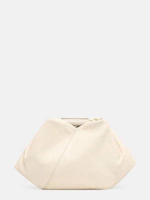 MM6 Maison Margiela torebka skórzana beżowy