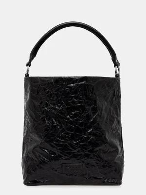 MM6 Maison Margiela torebka skórzana czarny