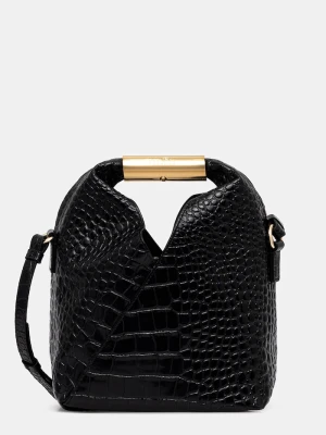 MM6 Maison Margiela torebka skórzana czarny