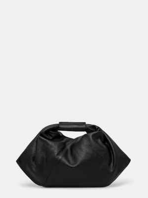 MM6 Maison Margiela torebka skórzana Japanese Draped Mini kolor czarny SB5WD0029