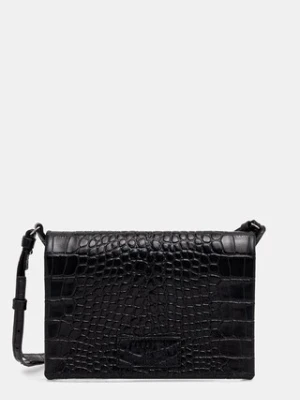 MM6 Maison Margiela torebka skórzana kolor czarny SA6WF0001.P8650.T8013