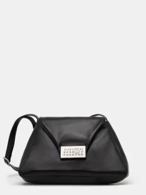 MM6 Maison Margiela torebka skórzana kolor czarny SB5ZH0020